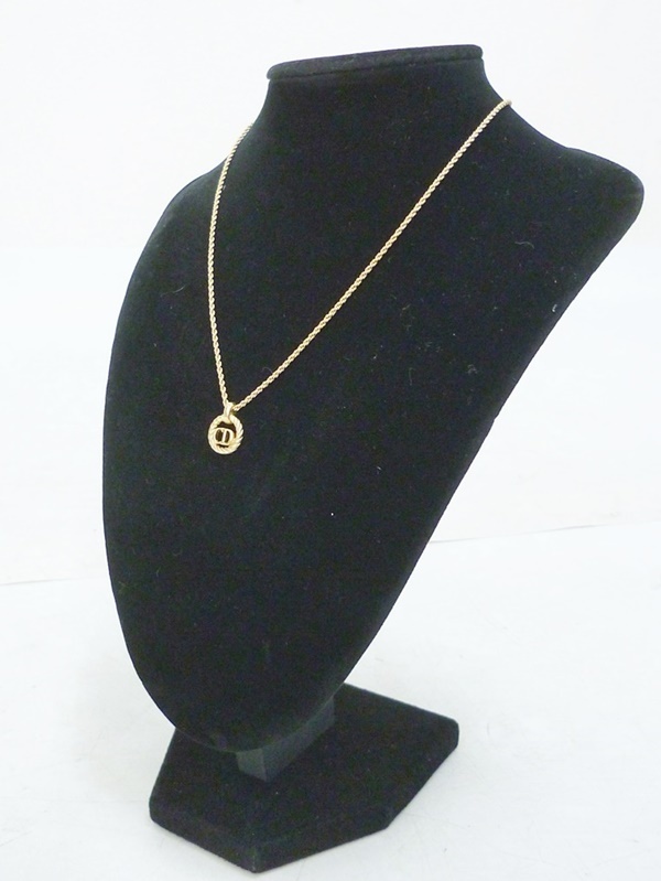 20 104-556229-26 [Y] (5) クリスチャンディオール ChristianDior ゴールド系 ネックレス アクセサリー 長104