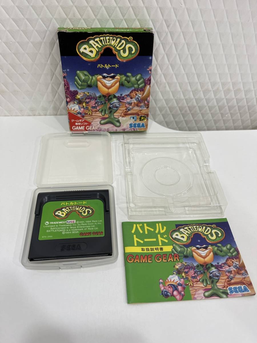 G「0427B」 GG バトルトード セガ ゲームギア 動作未確認 箱・説明書 