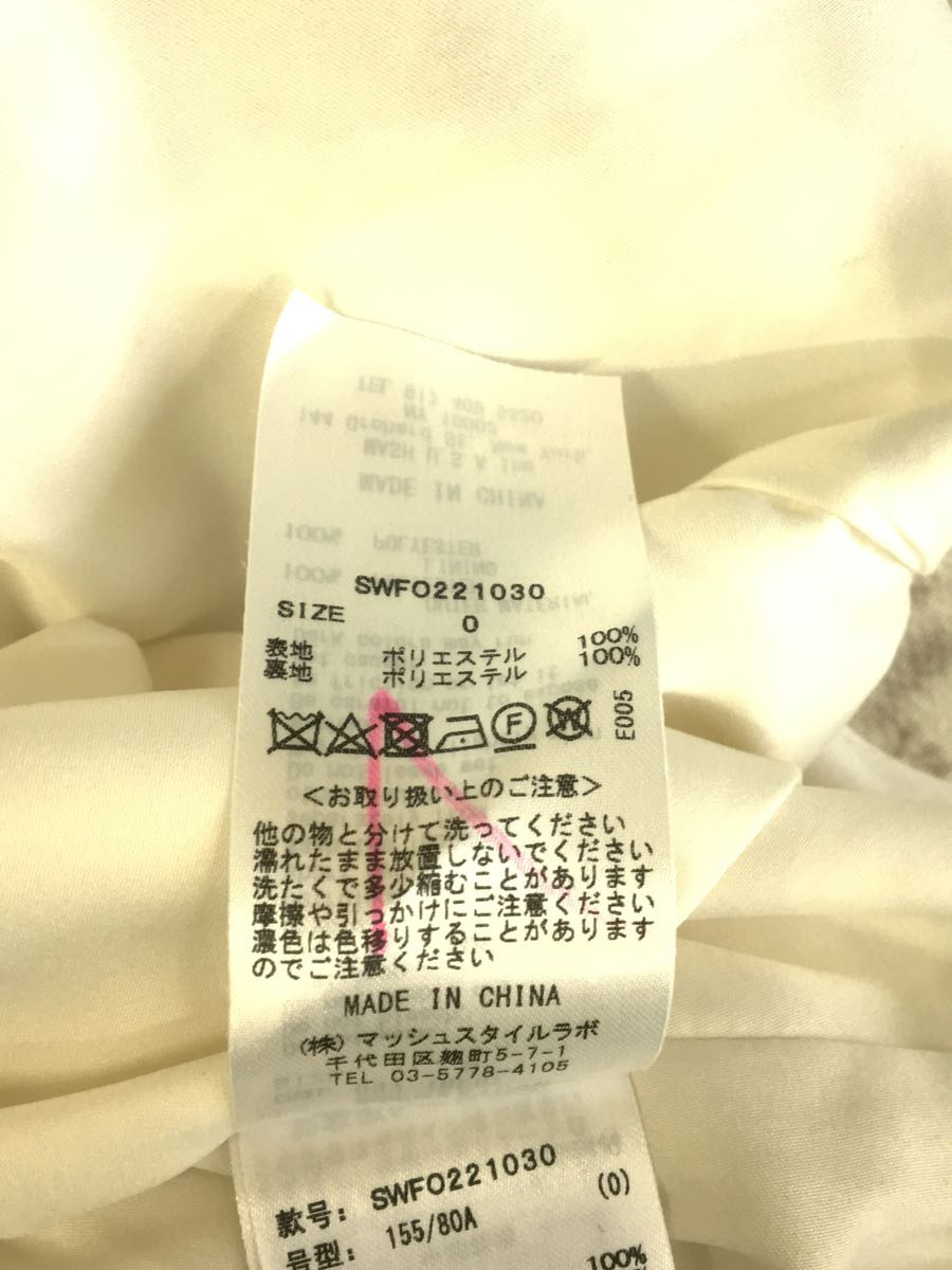 SNIDEL◆Sun Tainaバリエプリントワンピース/0/ポリエステル/CRM/総柄/2022