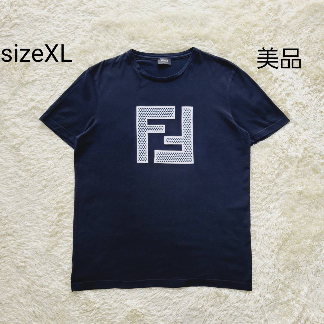 FENDI(フェンディ) サイズ:XL FFズッカメッシュロゴ 半袖Tシャツ