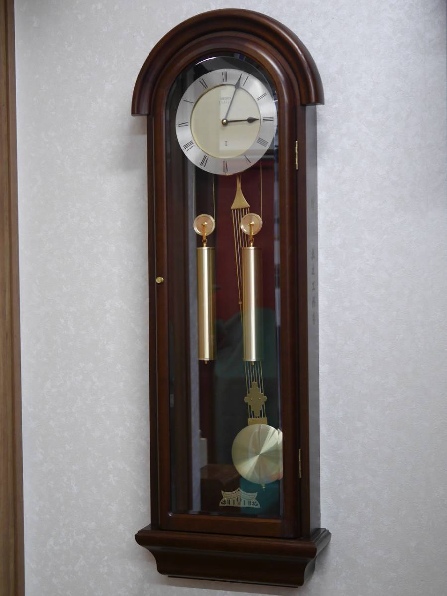 SEIKO EMBLEM 掛時計 楕円形 振り子時計 高品質，限定セール 最高級 振り子時計 SEIKO EMBLEM 掛け時計 全長
