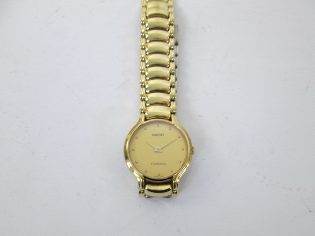 RADO ラド FLORENCE フローレンス レディース クォーツ 純正ベルト 204.3648.2 4/28電池交換済/動作品 4:17A0.3/42