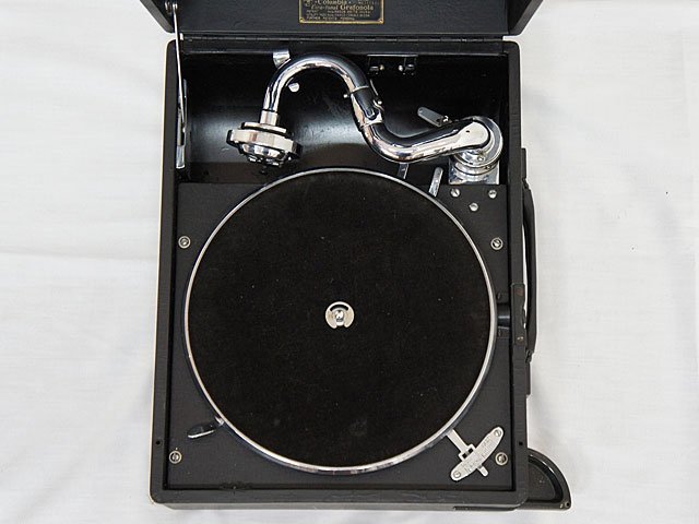 コロンビア蓄音機 コロンビア 蓄音機 MODEL-203 ケース,針付き 【公式