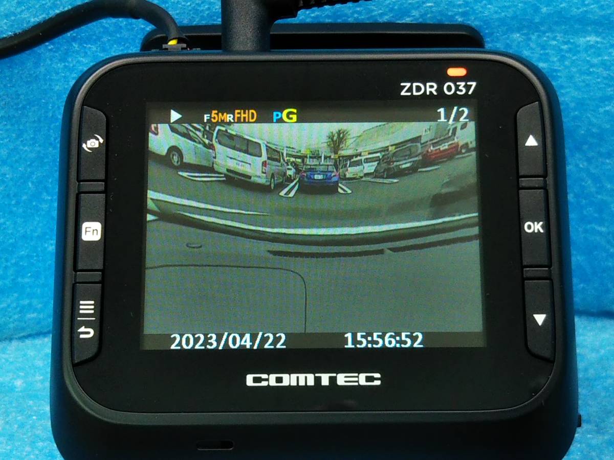 コムテック ドライブレコーダー ZDR037 前後カメラ COMTEC 360度カメラ 