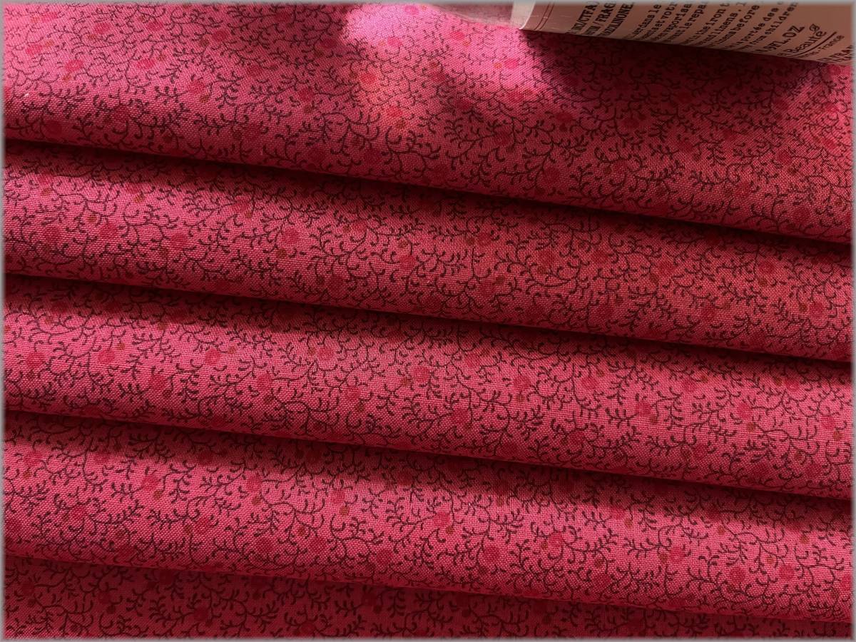 mets★9m*ブルーベリー木の実*rose red*スケア*コットン*生地4F