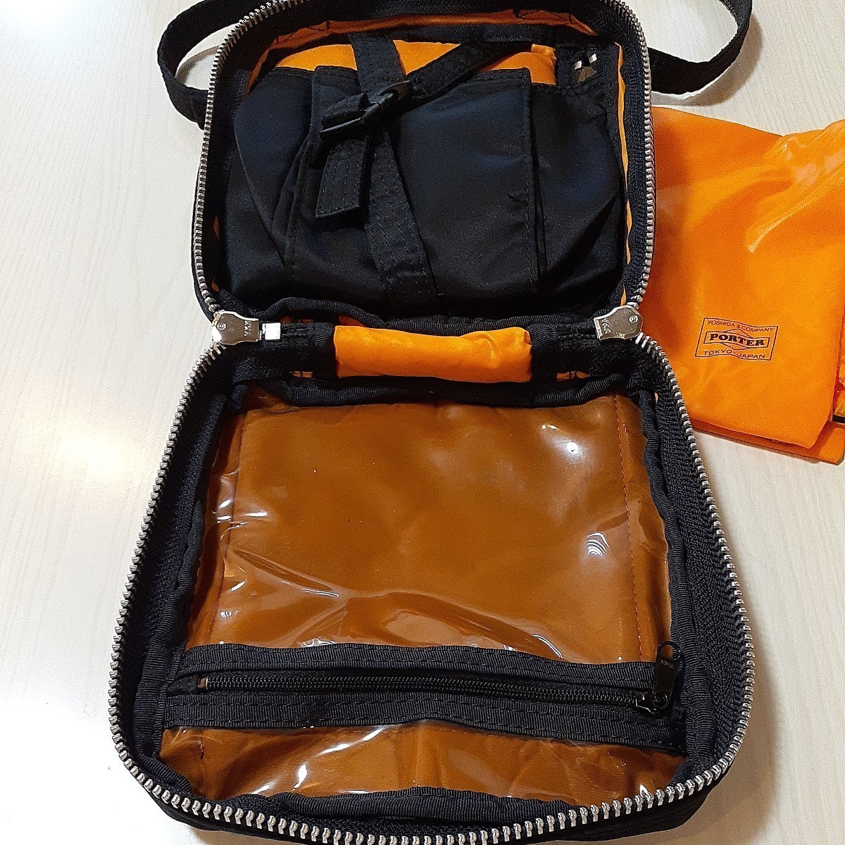 美品✨PORTERショルダーバッグタンカーCDポーチ2way希少廃盤品