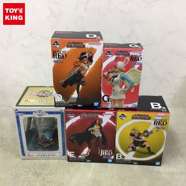 1円〜 一番くじONE PIECE FILM RED F賞 シャンクス チョッパー