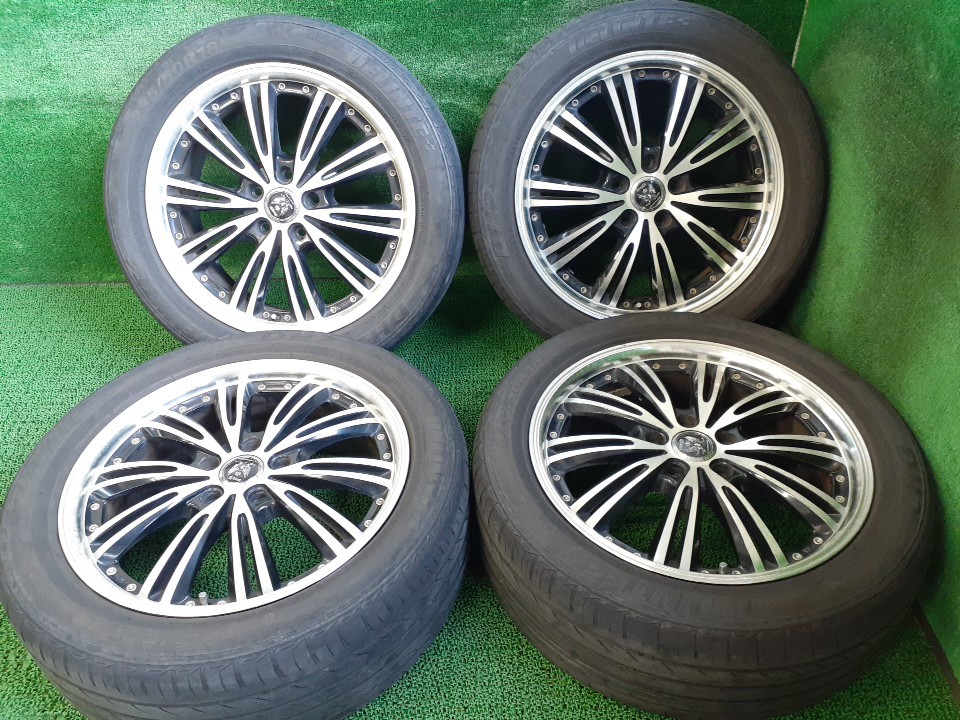 専用とも様ロクサーニ LOXARNY 18インチ 7J 4本セット LOXARNY EX ロクサーニ 18×7J +53 PCD114.3 タイヤ付 4本 中古 売切