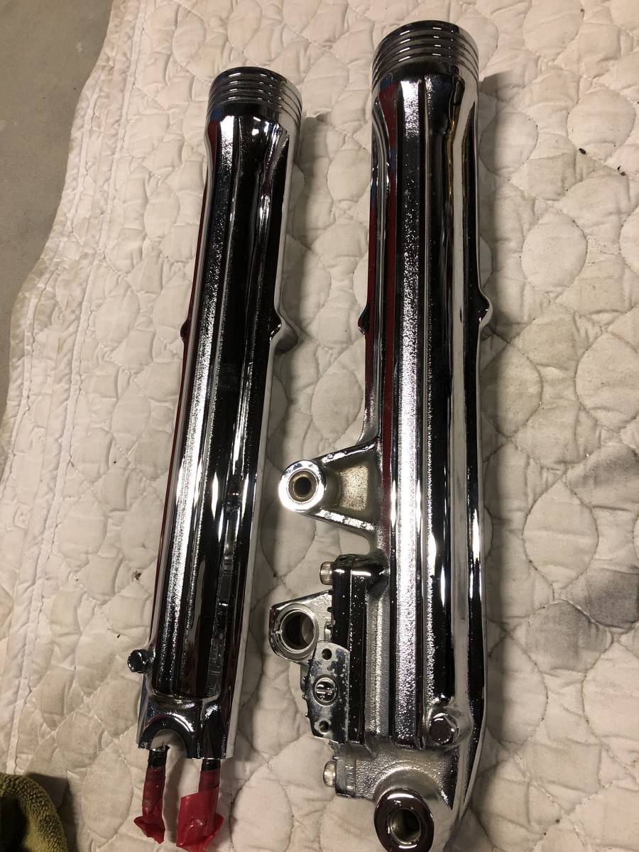 CBX400F メッキ後未使用 ボトムケース 左右