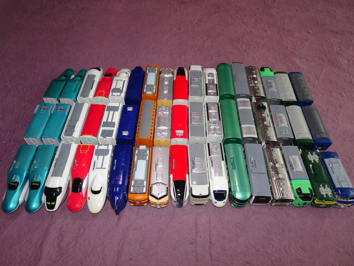 1円スタート プラレール 新幹線・ラピート・ビスタカー・特急雷鳥・成田エクスプレス・機関車他 17セット 動作確認済