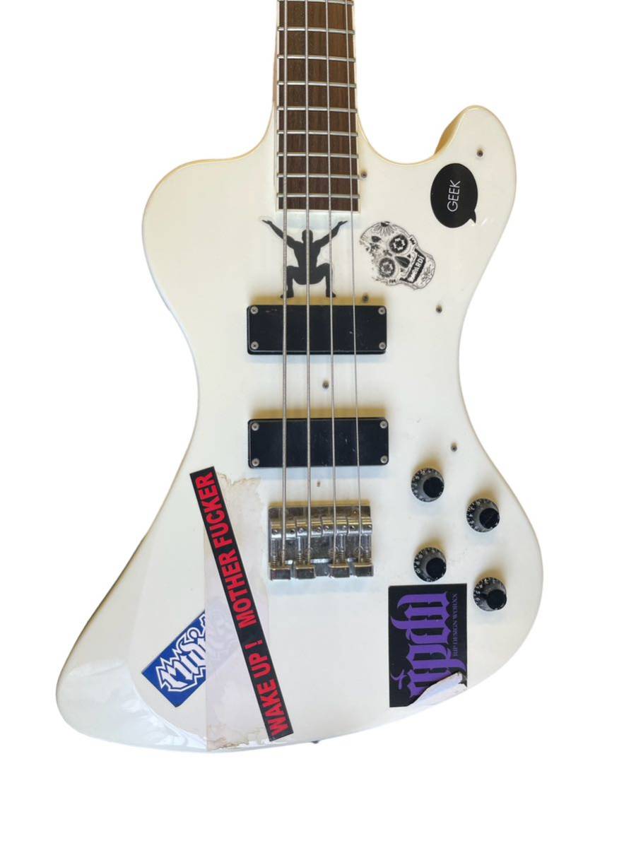 現状品】Edwards レスポールタイプ エレキベース エドワーズ ホワイト