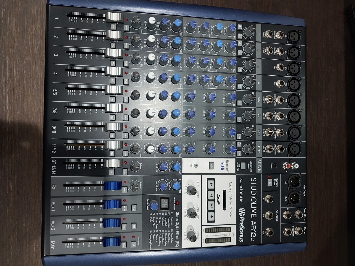 PreSonus プリソーナス アナログミキサー StudioLive AR12C USB オーディオインターフェイス機能