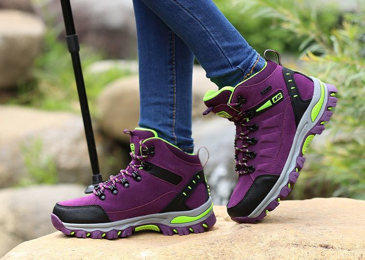 トレッキングシューズ レディース 登山靴 ハイキングシューズ アウトドアシューズ キャンプシューズ 登山 24.5cm