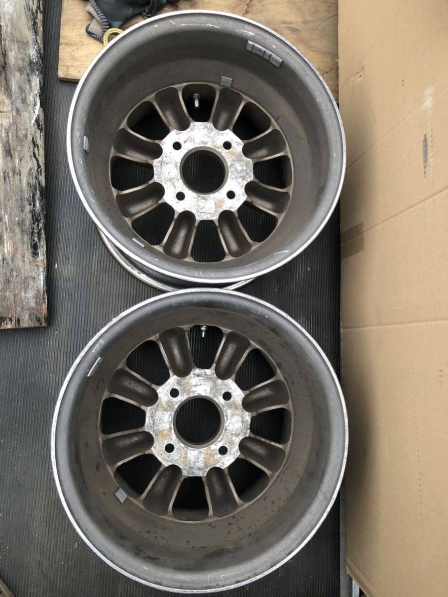 RSワタナベ 当時物 8.5J 14インチ 114.3 Rタイプ ブロンズ 4穴 2本 
