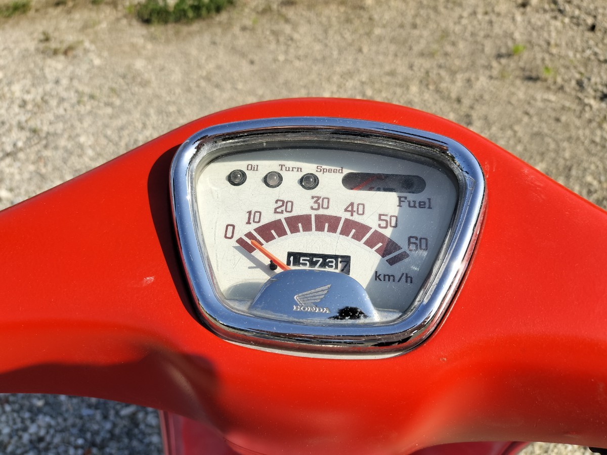 HONDA　ジュリオ　レトロ車 50周年記念車　レストアベースで ジュリオ - ホンダ オートバイ ホンダ５０周年記念限定車 名東区ホンダ・ジュリオ（AF52）スケルトン青色・レストア