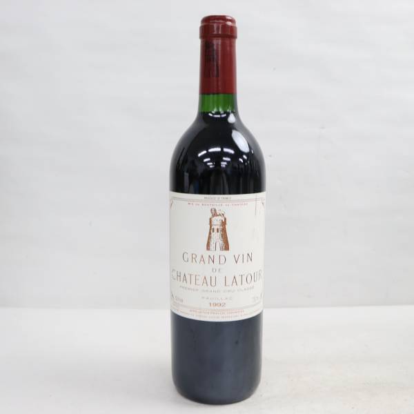 未開栓GRAND VIN シャトーラトゥール 1992 ラベル汚れ シャトー
