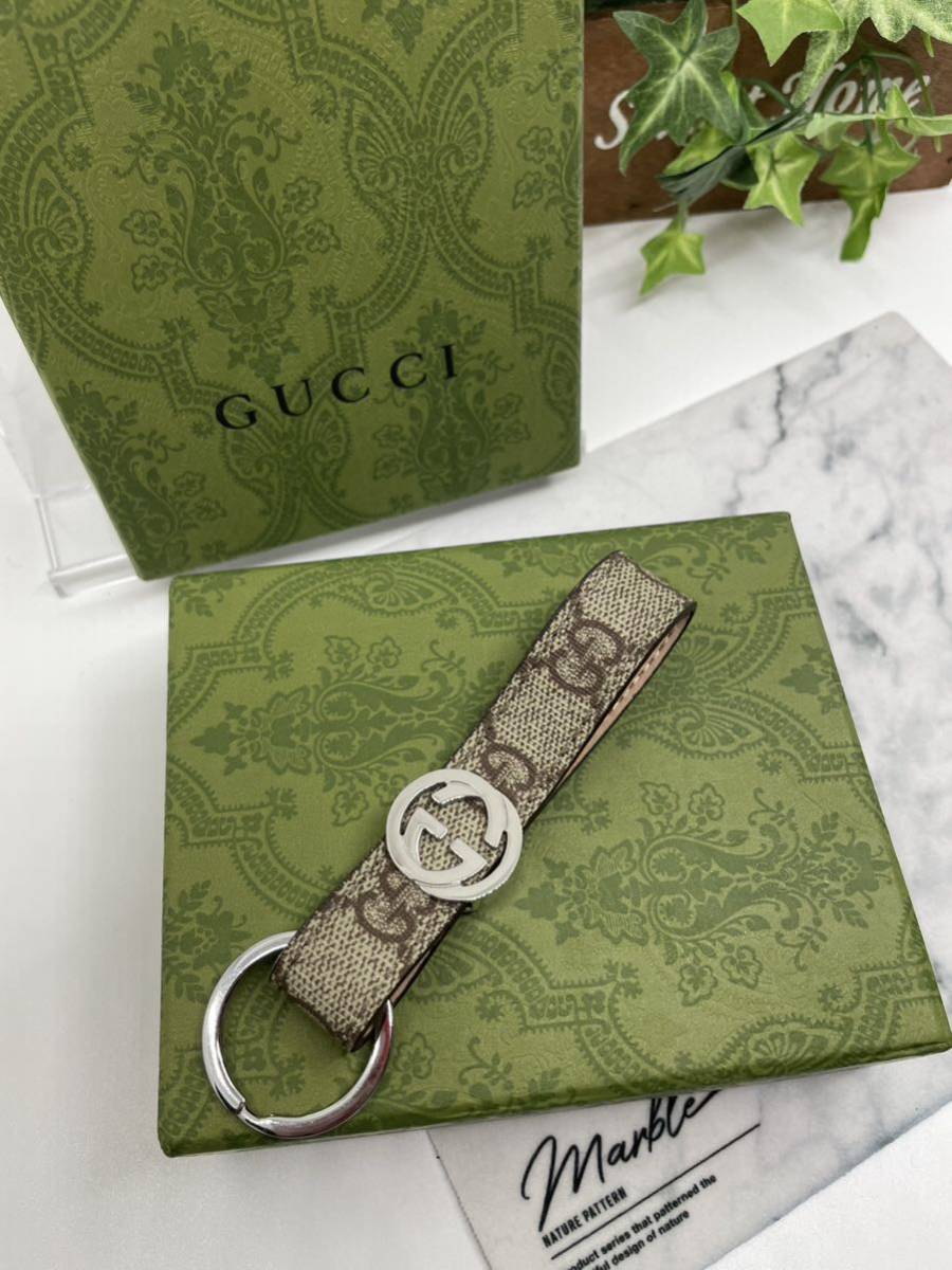 未使用！ 極美品！ グッチ GUCCI ダブルG キーチャーム ネックレス 770723 S... 新品未使用　　グッチ　チャーム