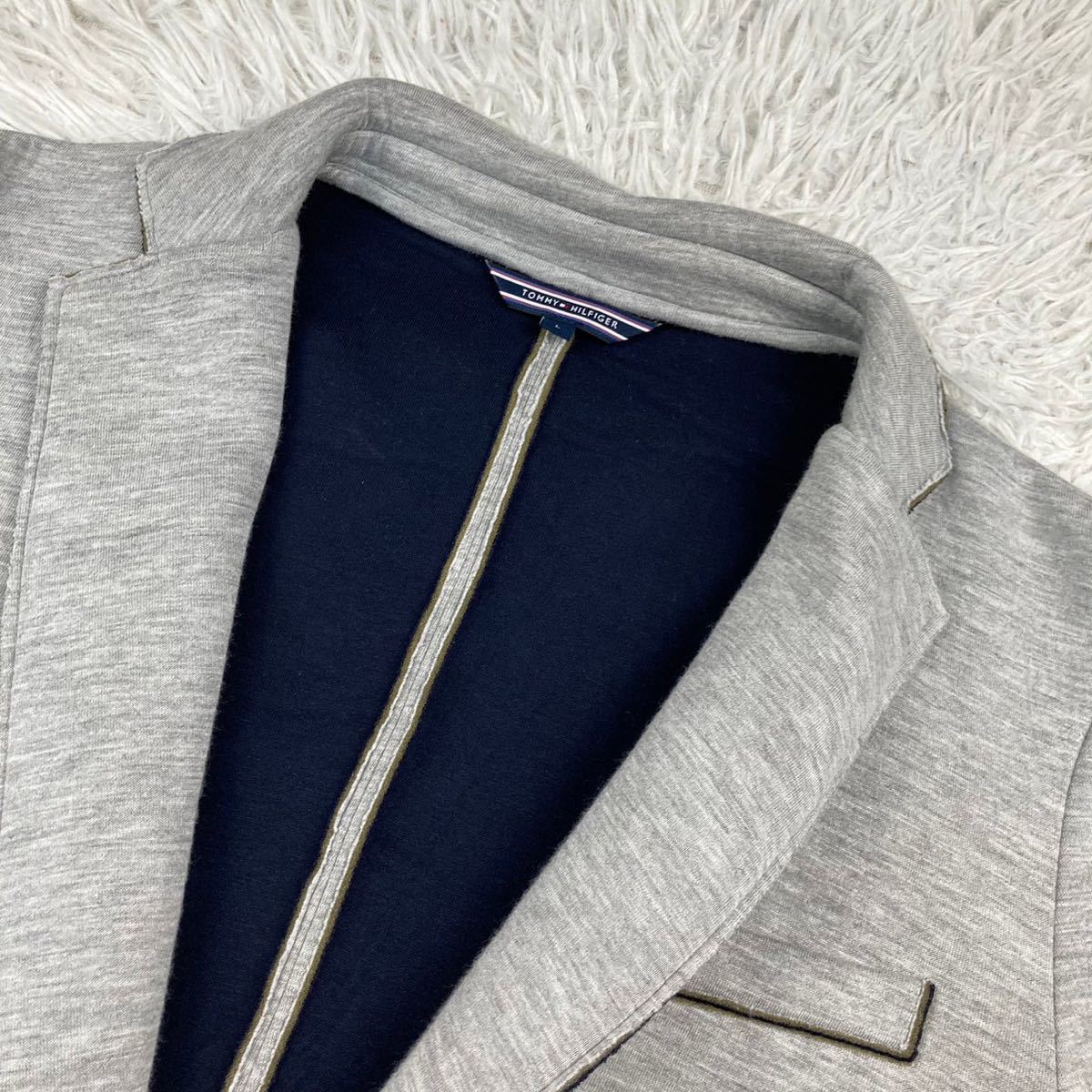トミーヒルフィガー【伸縮性抜群 Lサイズ】TOMMYHILFIGER テーラード 