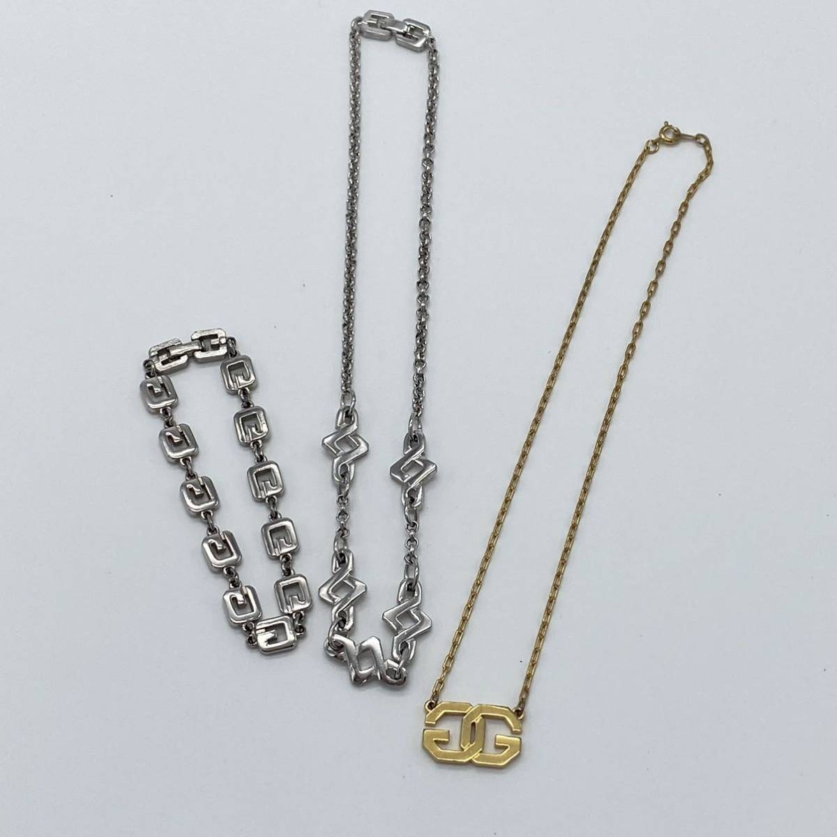 GIVENCHY ネックレス ブレスレット セット GIVENCHY ジバンシィ ネックレス ブレスレット 3点セット ゴールド
