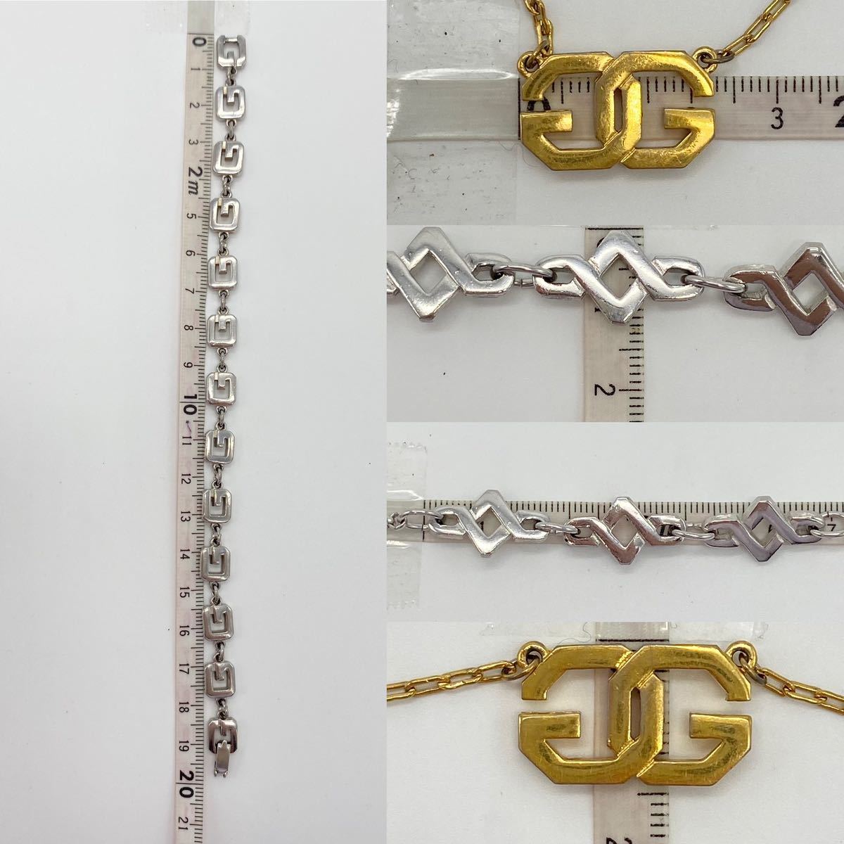 GIVENCHY ジバンシィ ネックレス ブレスレット 3点セット ゴールド