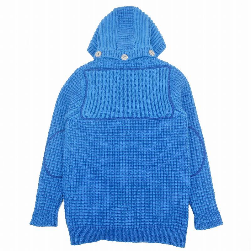 BARKバーク ナノユニバース別注・ニットダッフルコート・ネイビーXS