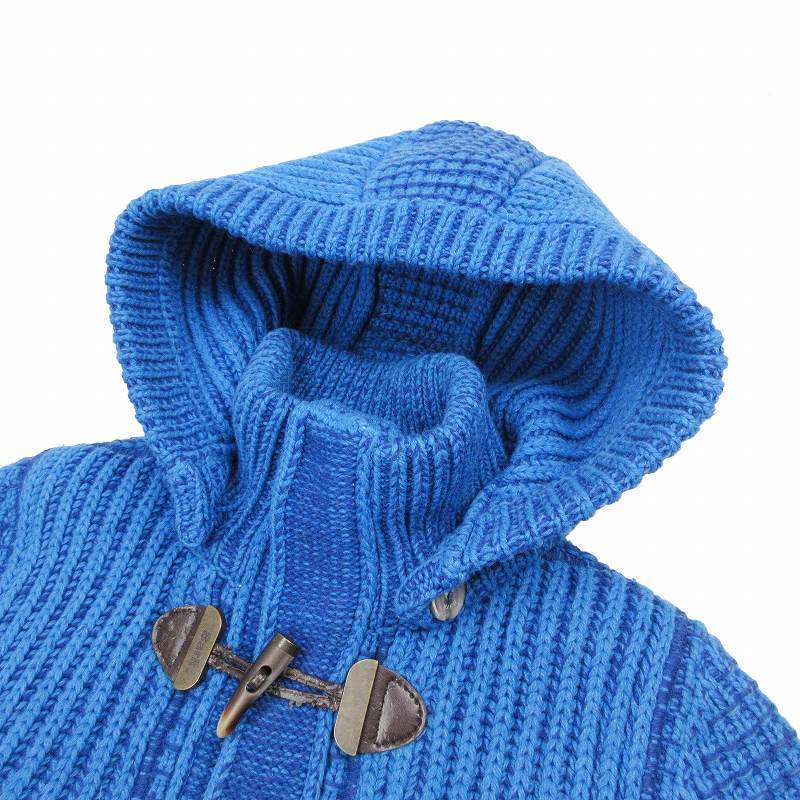 BARKバーク ナノユニバース別注・ニットダッフルコート・ネイビーXS