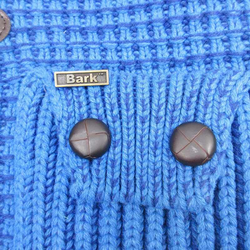BARKバーク ナノユニバース別注・ニットダッフルコート・ネイビーXS