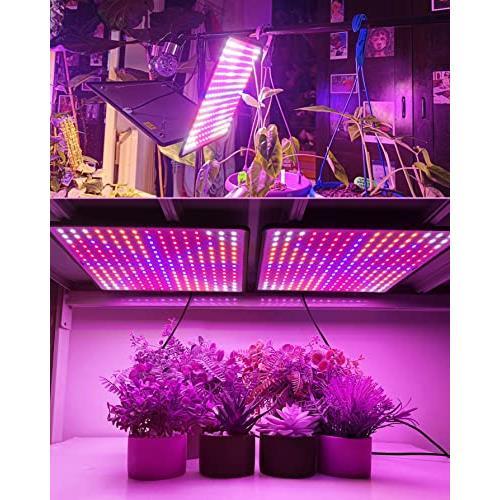 売れ筋 GREENSINDOOR 植物育成ライトLED パネル 400W相当 フル