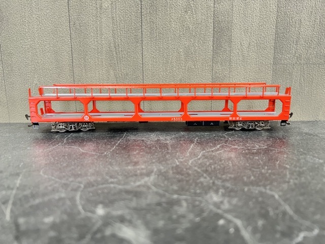 HOゲージ 【中古】美品 天賞堂 No.366 国鉄新型貨車 ク5000 自動車運搬