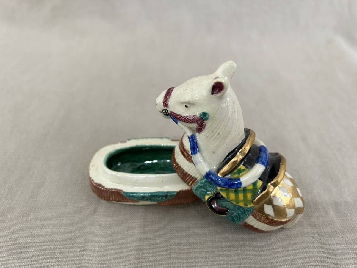 茶道具 後楽園 御庭焼 田中坡石作 編笠桜 香合 共箱 V 7254 - メルカリ
