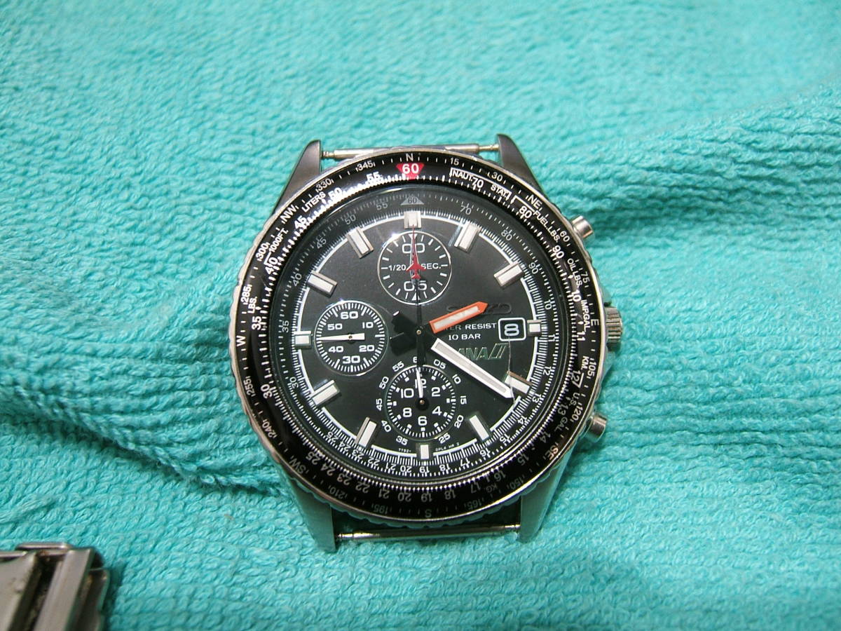 SEIKO ANA 7T92-0CF0 セイコー クロノグラフ 腕時計 - 新品電池⁄稼働 