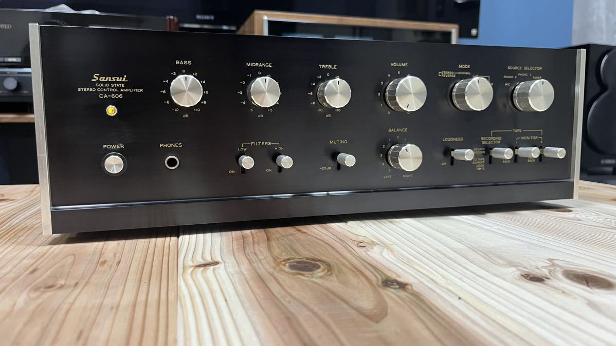 SANSUI サンスイ CA-606 プリアンプ コントロールアンプ LED仕様