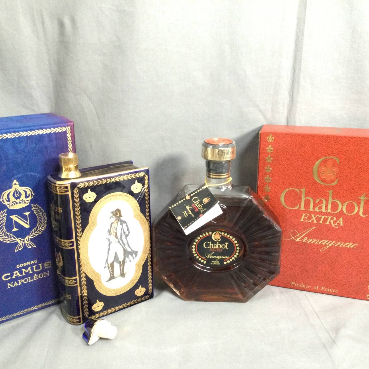 5505/9 230807 お酒 2点 おまとめ セット CAMUS NAPOLEON Chabot EXTRA 