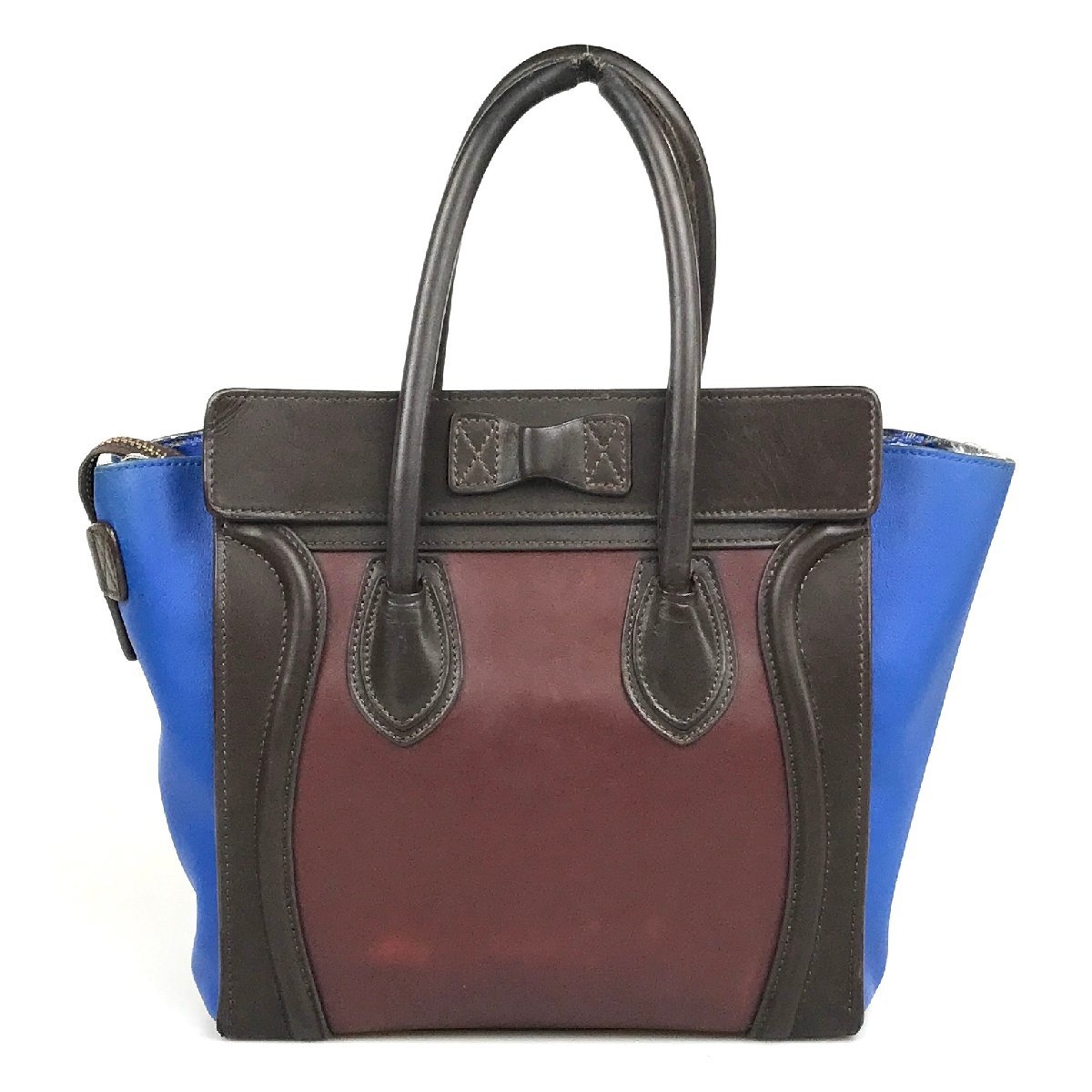 CELINE / セリーヌ ラゲージ ミニ スムースカーフスキン ブラック