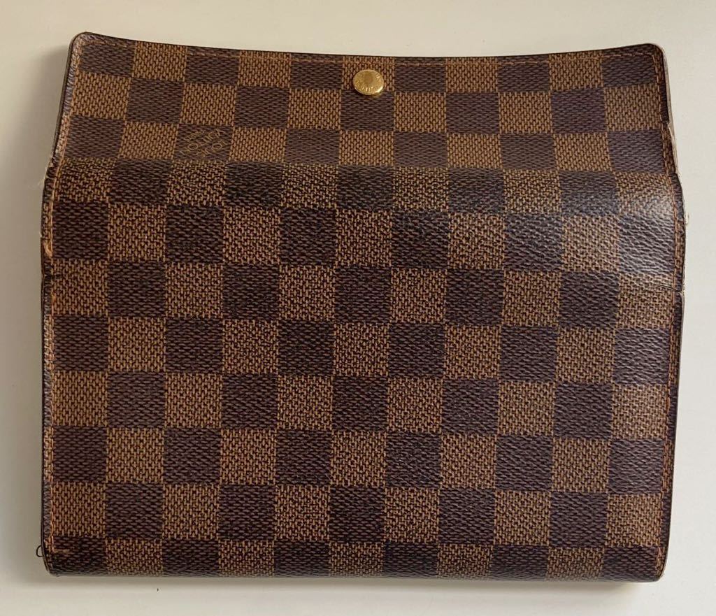 B3E040◇ ルイ ヴィトン LOUIS VUITTON ダミエ エベヌ ポルトフォイユ