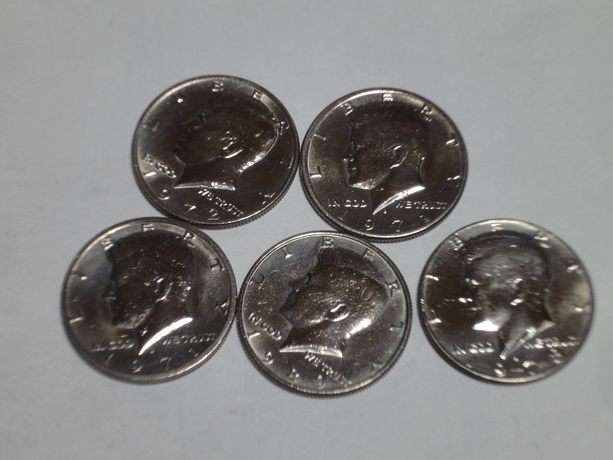 アメリカ 50セント硬貨（ケネディ・コイン）イーグル柄のみ ５０枚 アメリカ 50セント硬貨（ケネディ・