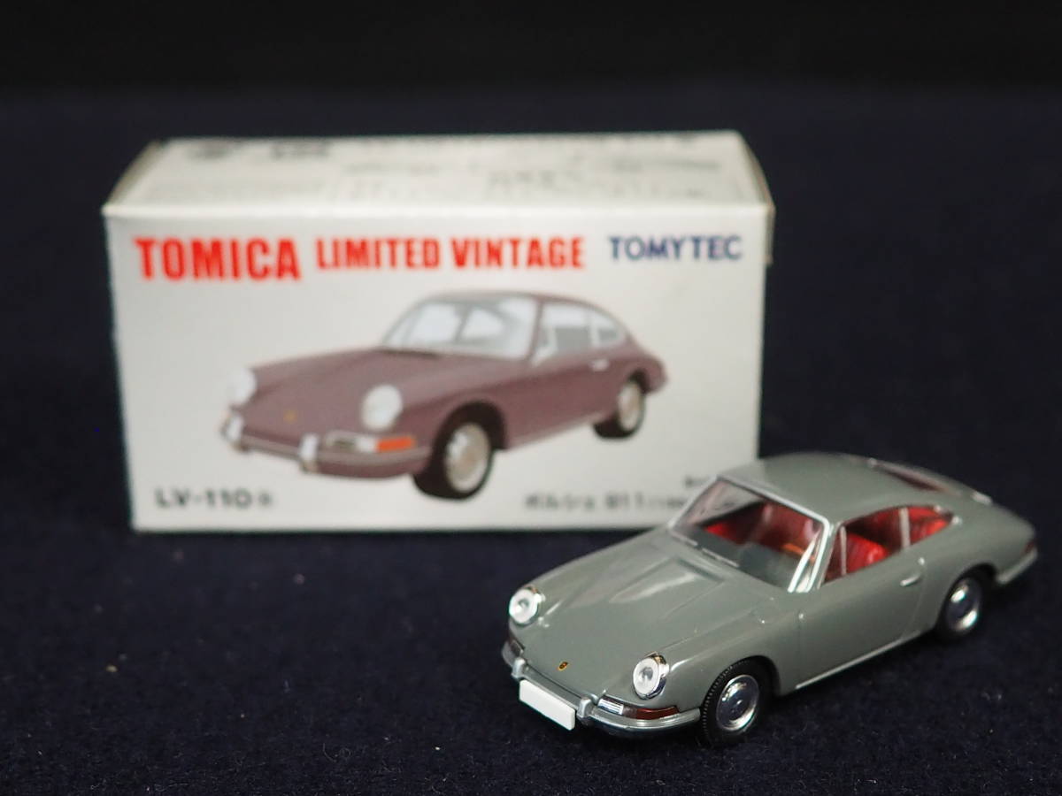 ミニカー【PORSCHE 911】ポルシェ911(1964年式) トミカ グレー系 LV-85