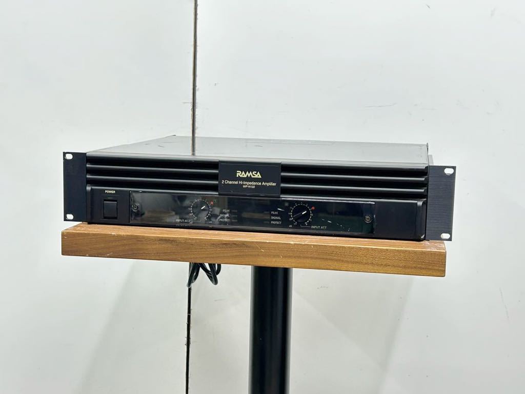 RAMSA Panasonic パワーアンプ WP-H122 ハイインピーダンス 通電確認