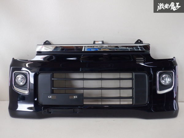 きれい!! スズキ純正 DA17W エブリィワゴン エブリー フロントバンパー フォグ有 ZJ3 ブルーイッシュブラックパール3 71711-64P5 棚2E1