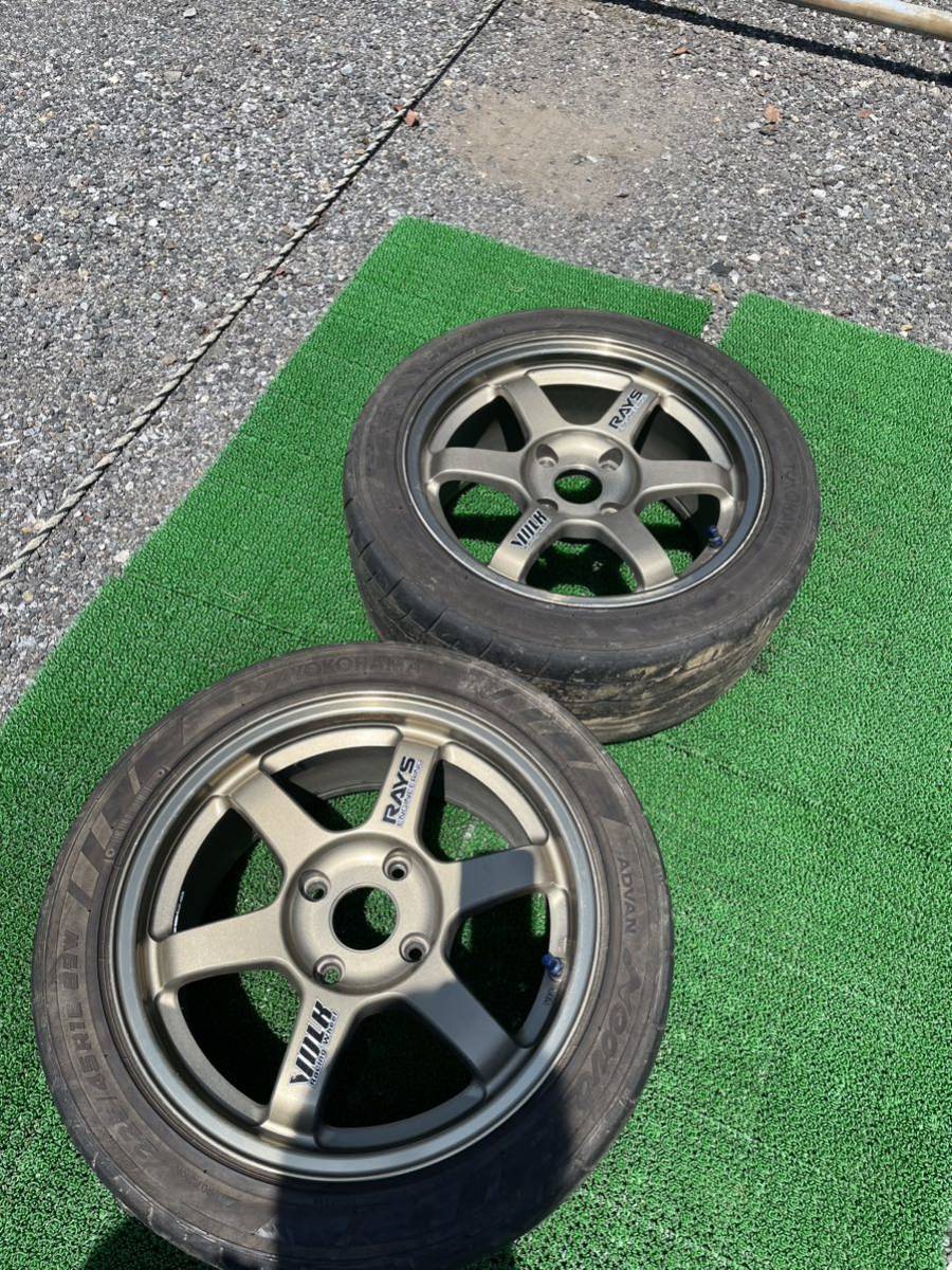 Rays TE37 16インチ 114.3 4穴 8J + 38 RAYS レイズ 当時物 深リム  