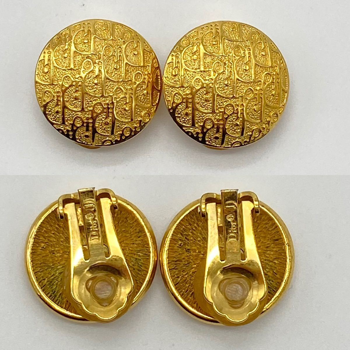 Christian Dior ディオール イヤリング ロゴ ゴールド アクセサリー 