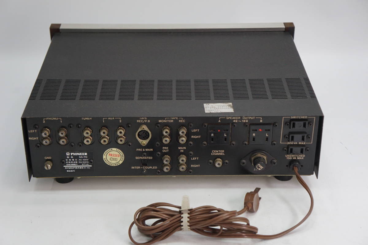 T/ PIONEER SA-70 プリメインアンプ オーディオ the パイオニア