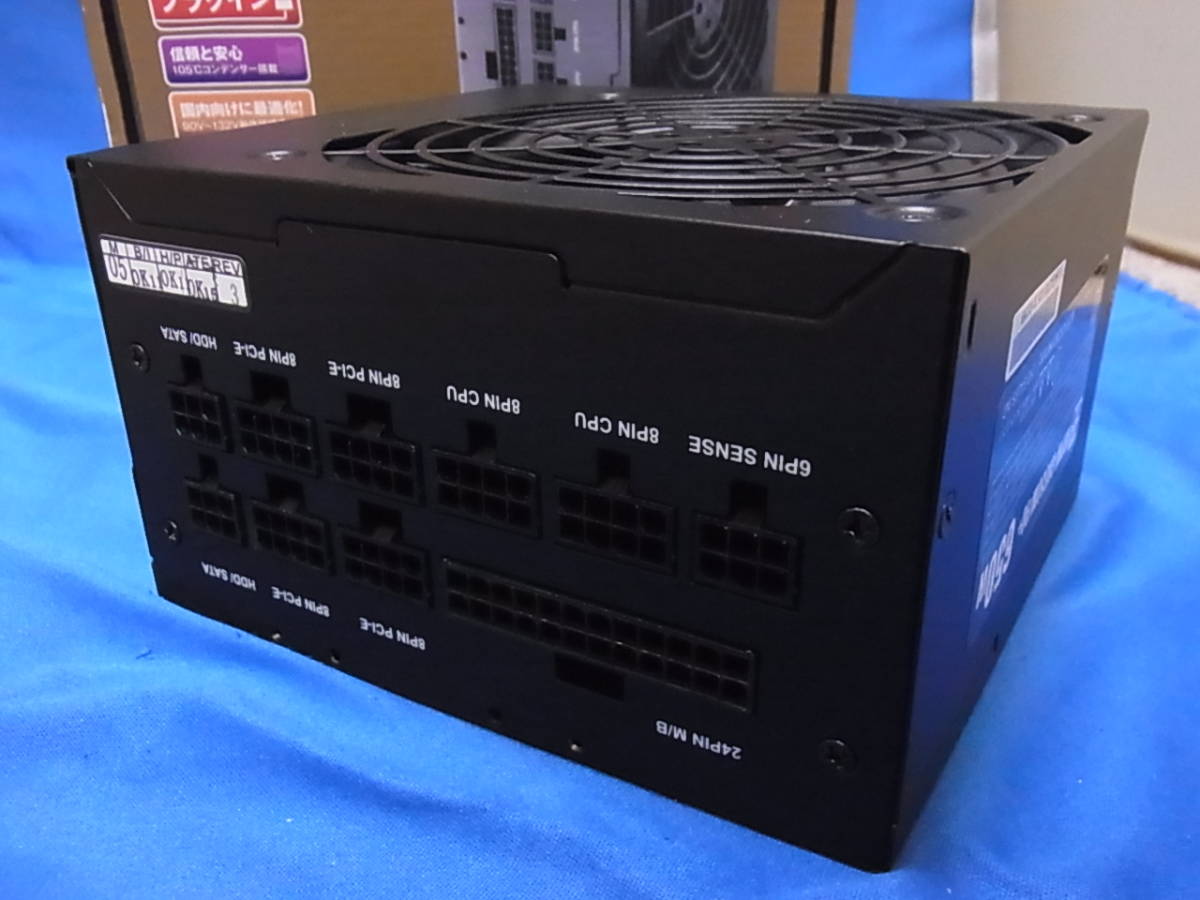 玄人志向 80 PLUS GOLD認証 650W フルプラグインATX電源 KRPW-GK650W/90+