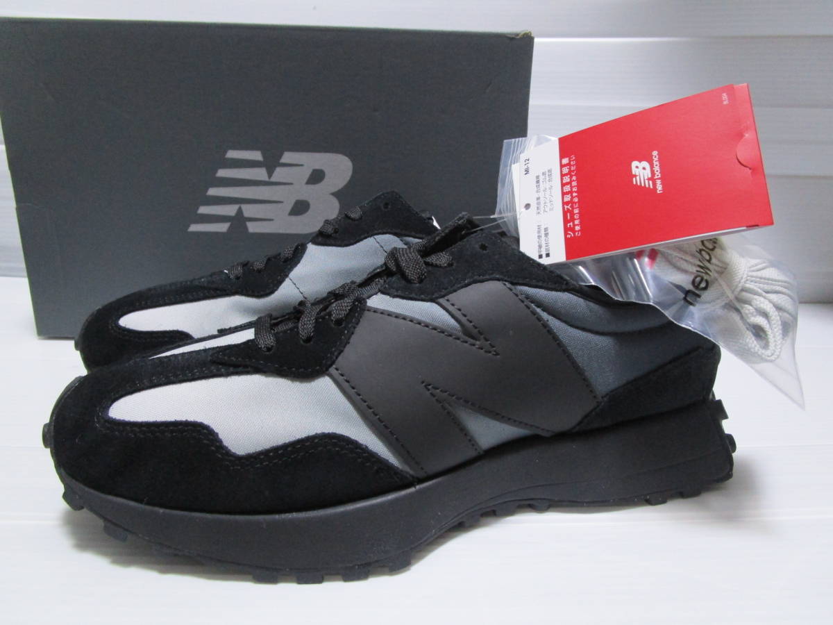 超特価!新品即決!New Balance MS327SB ニューバランス MS327 SB メンズ シューズ スニーカー ブラック×グレー系 27.5cm US 9.5 D