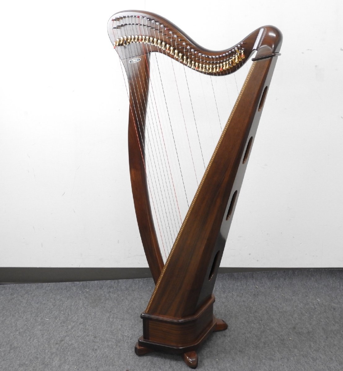 青山ハープ本体 のみ、エルデイ アオヤマ NON-PEDAL HARP The140(WN