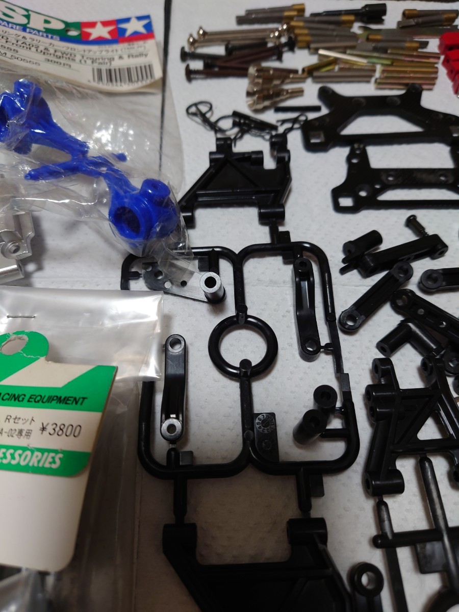 当時物 タミヤ TA01 FRP シャーシ メカ オプション付 ラジコン 車