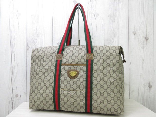 極美品 GUCCI グッチ GGスプリーム シェリーライン トートバッグ 極美品 GUCCI グッチ GGスプリーム シェリーライン トートバッグ