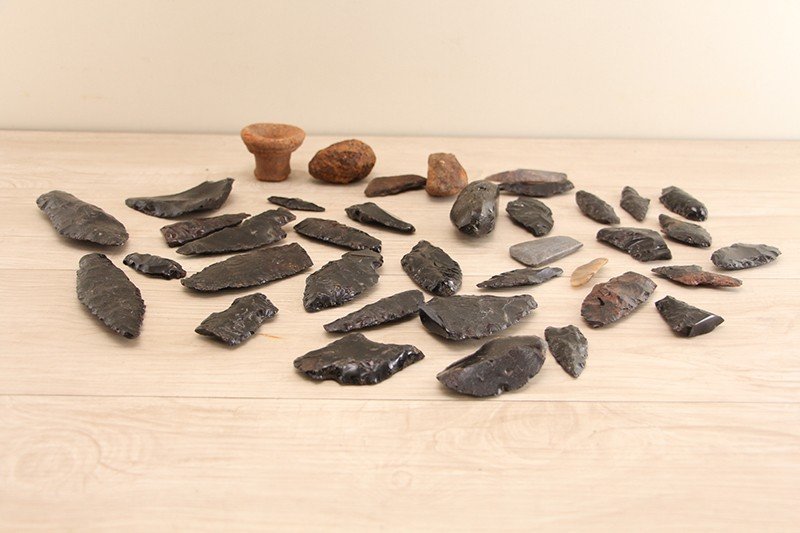 十勝石 黒曜石 まとめて やじり コア石器時代石斧