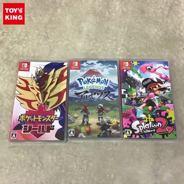 1円〜 Nintendo Switch ポケットモンスター シールド、スプラトゥーン