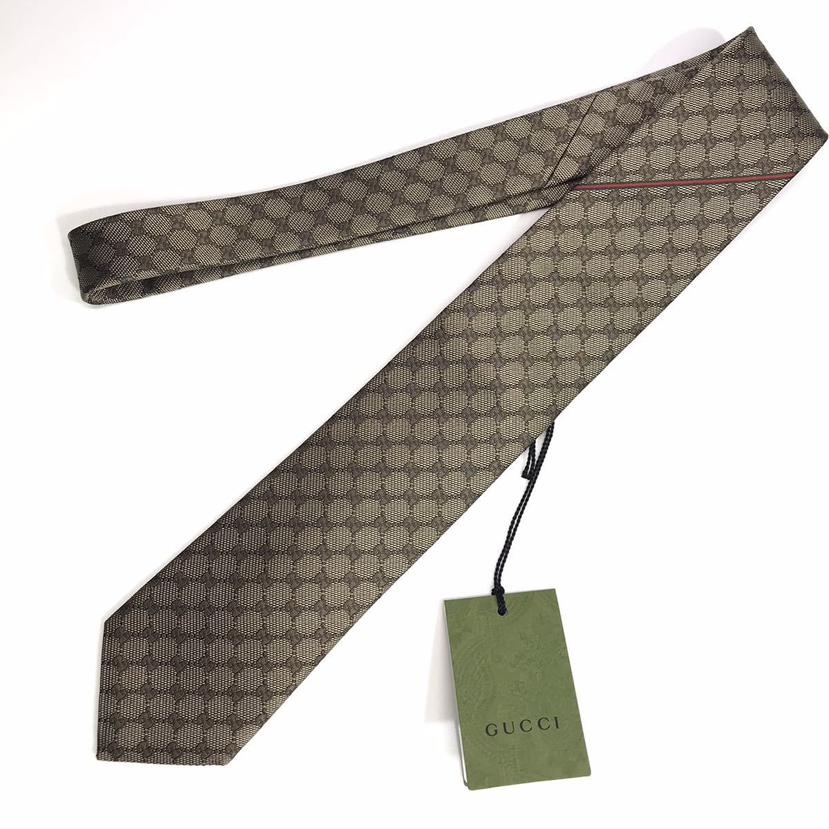 ☆未使用☆タグ付☆GUCCI グッチ GG シルクジャカード ネクタイ 7CM